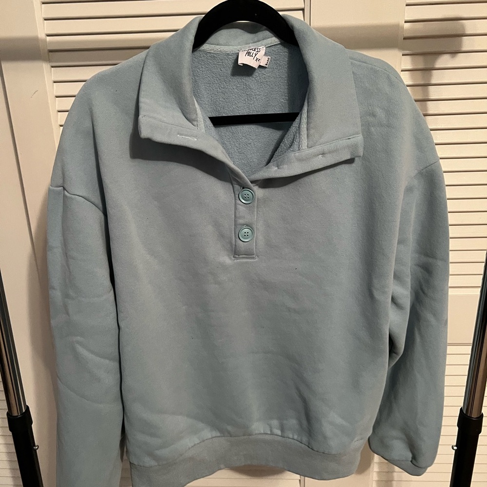 Princess Polly Sky Blue Cowl Neck Sweater